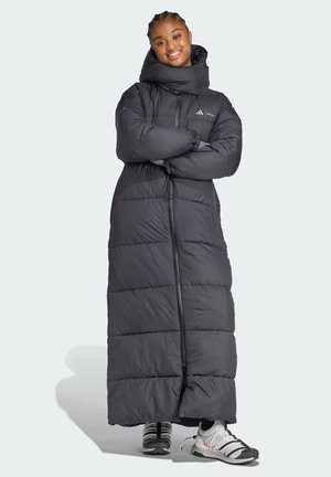 LONG PUFFER - Wintermantel - black