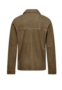 Bomboogie Leren jas - stone grey