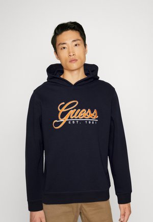 Guess BEAU HOODIE - Sudadera - smart blue