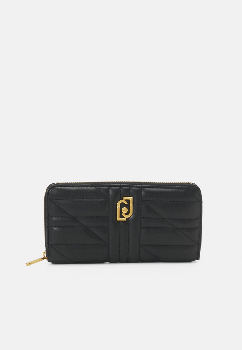 Liu Jo Logo-Plaque Zip-Around Wallet in Natural | UK