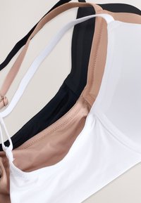 Next PAD FULL CUP FIT - ULTIMATE COMFORT SMOOTHING 3 PACK - Merevítős melltartó - black/white/praline nude