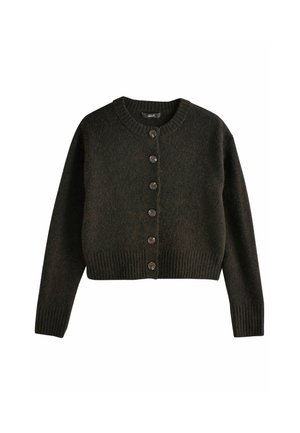 CREW NECK - Strickjacke - chocolate brown