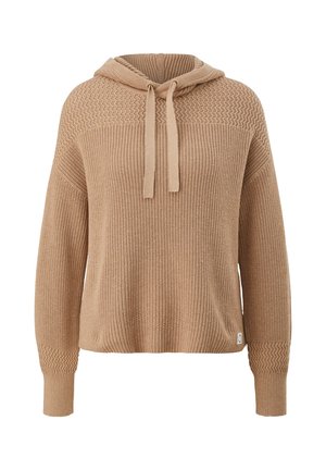 comma casual identity Sweat à capuche - brown