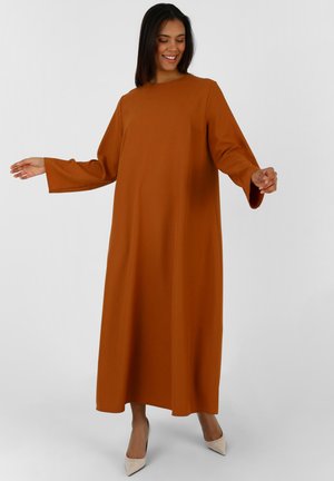 CREW NECK ALIA - Maxi aty - ochre