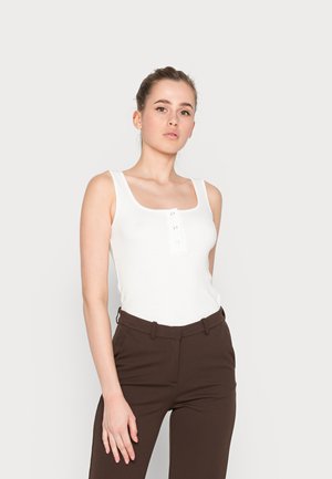VMNATASHA SL PLACKET - Toppe - snow white