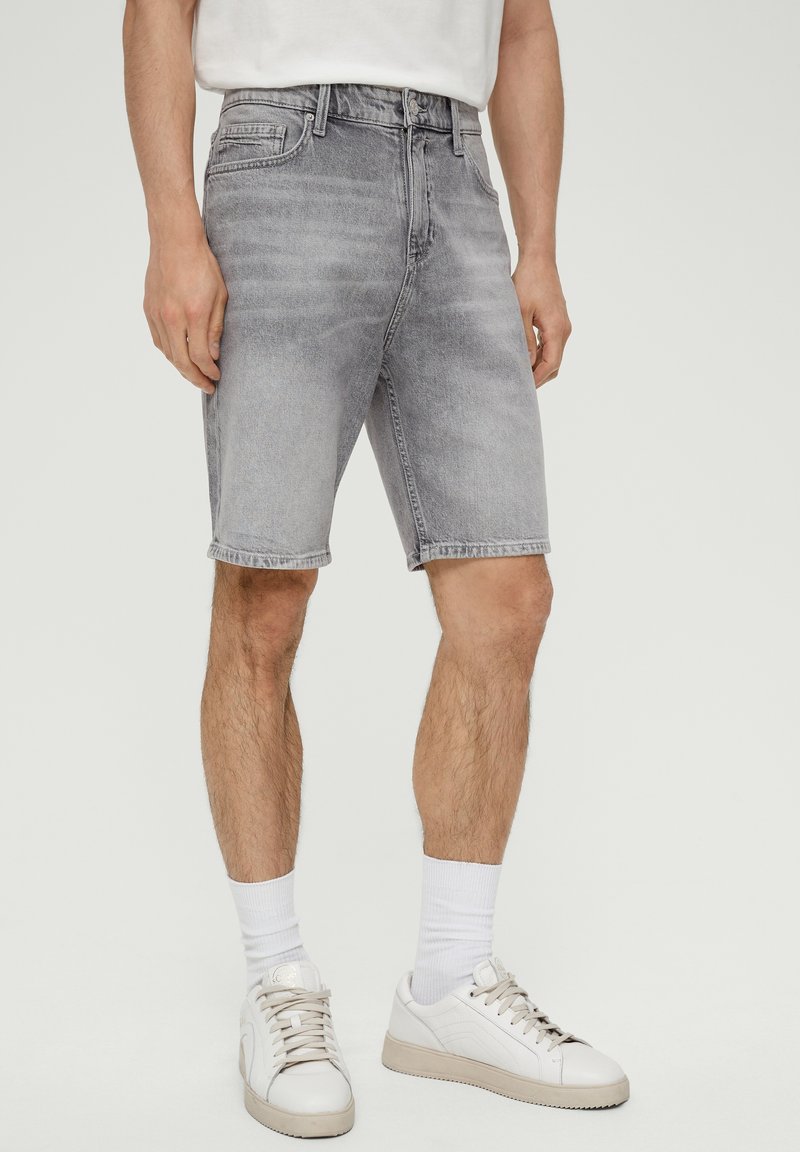s.Oliver COMFORT - Jeansshort - steingrau