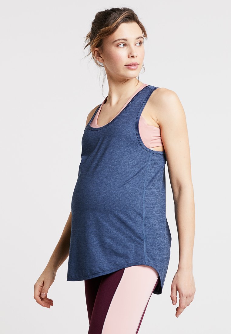 Cotton On Body MATERNITY TRAINING TANK - Funktionsshirt - dark indigo marle/blau