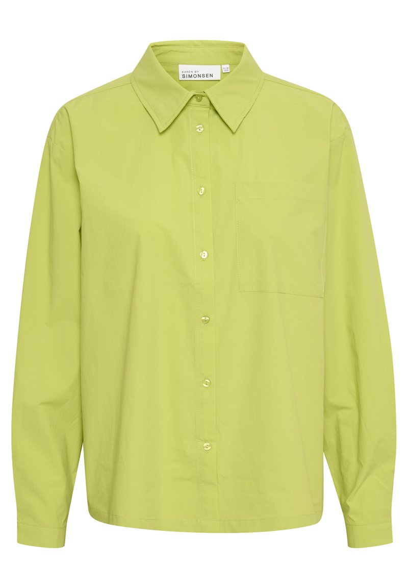 Karen by Simonsen Overhemdblouse lichtgroen Karen by Simonsen Overhemdblouse lichtgroen