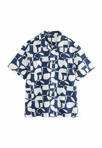 Unselected, indigo blue markmaking