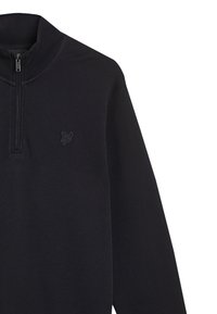 Lyle & Scott MID LAYERS SUPERFINE QUARTER ZIP - Felpa - z jet black