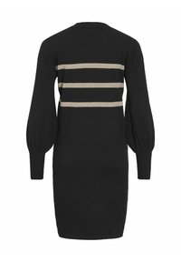 VILA MIDI - Stickad klänning - black