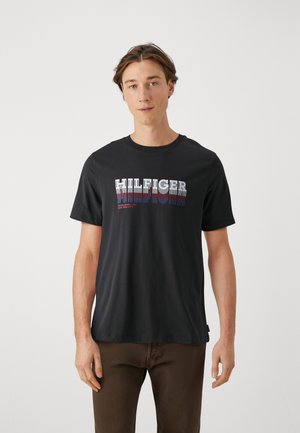Tommy Hilfiger FADE TEE - Majica kratkih rukava s printom - black