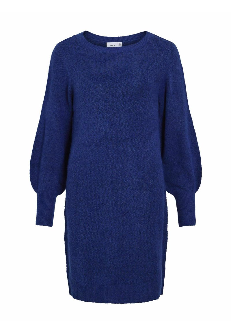 VILA Gebreide jurk blauw