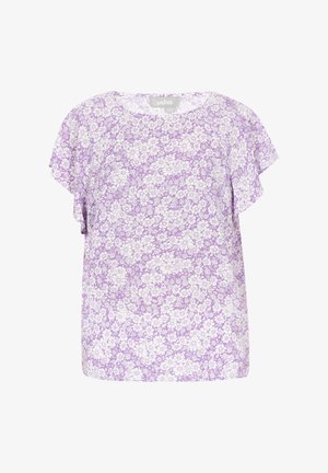 usha, Bluse - purple white