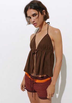 PULL&BEAR, Débardeur - dark brown