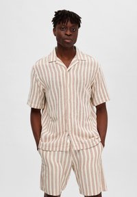 Selected Homme - SLH-SAL SS RESORT W - Overhemd - egret Miniatuurafbeelding 1