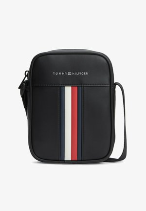 Tommy Hilfiger, TOMMY HILFIGER SIGNATURE TAPE CROSSBODY REPORTER BAG - Borsa a tracolla - black