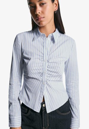 Button-down blouse - dark blue