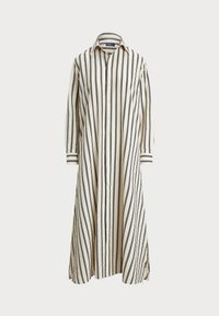 STRIPED SILK BLEND SHIRTDRESS - Särkkleit - white/black
