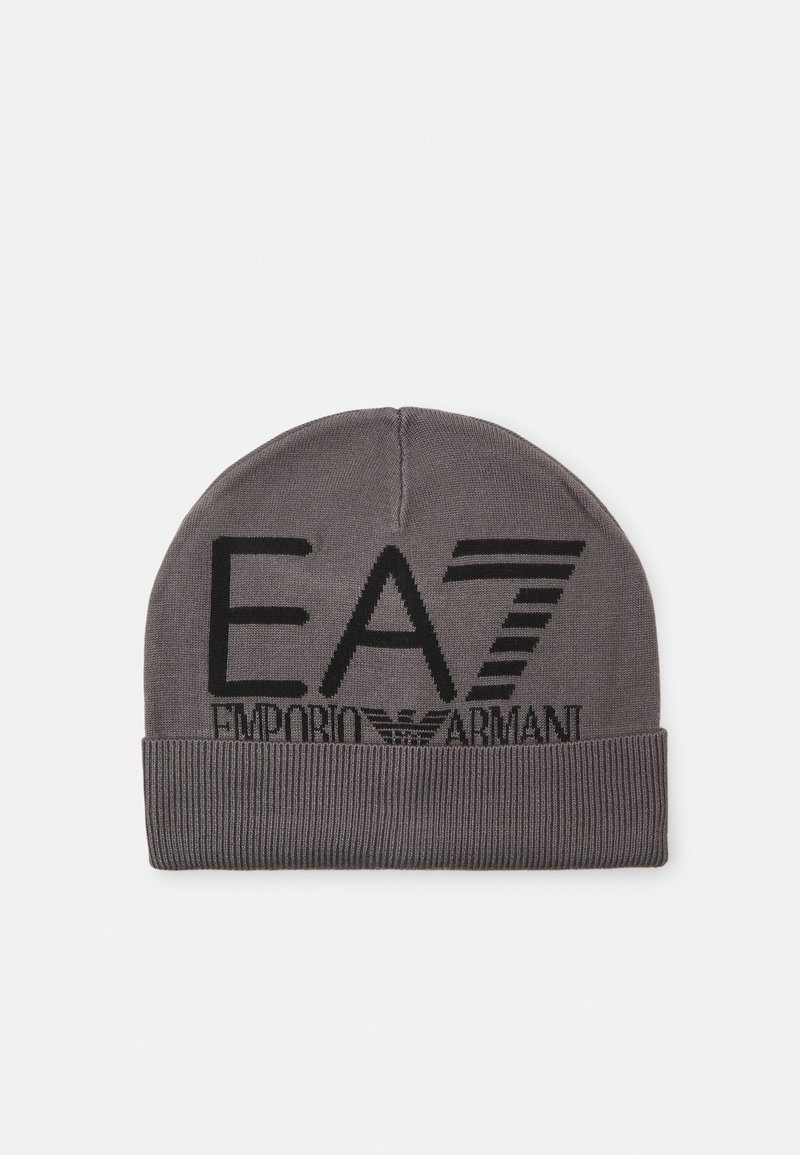 EA7 Emporio Armani MOUNTAIN VISIBILITY BEANIE UNISEX - Pletena kapa - volcanic glass/black