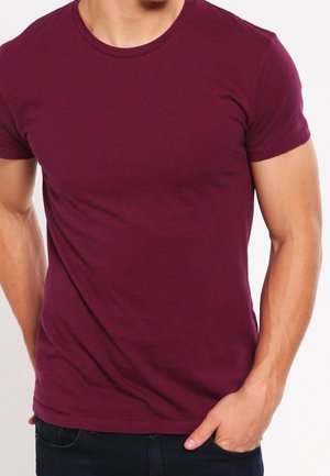 T-paita - mottled dark red