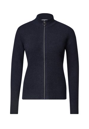 Cecil, CARDIGAN WITH STAND-UP COLLAR AND ZIP - Gilet - urban dark blue