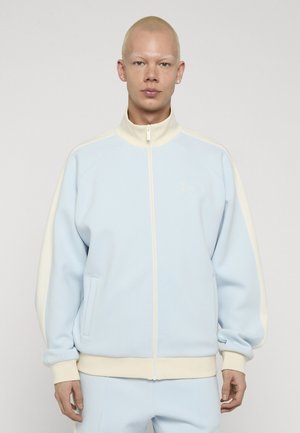 SIGNATURE SIDESTRIPE - Sweatjacke - light blue off white