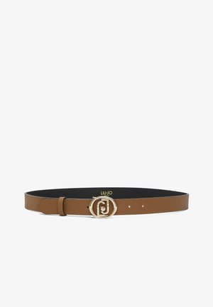 LIU JO, LIU JO BELT WITH ROUND LOGO - Cintura - brown