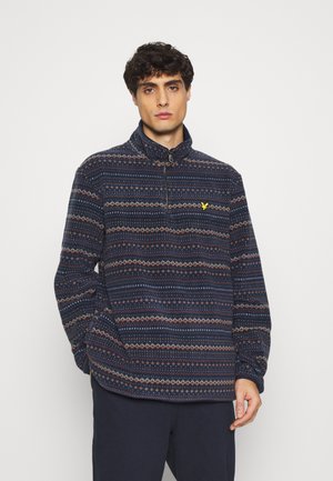 FAIRISLE HALF ZIP - Fleece jumper - dark navy