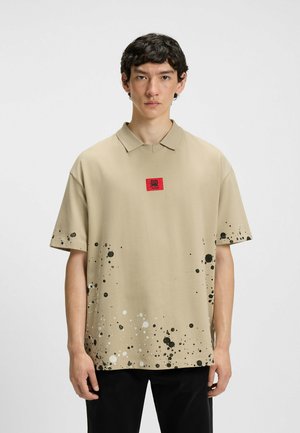 HUGO DLAWNO SLAWN IN - T-shirt con stampa - beige nine