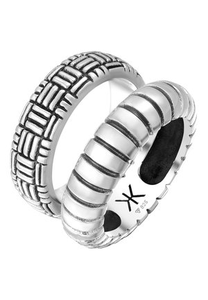 2 PACK CHUNKY - Ring - silber