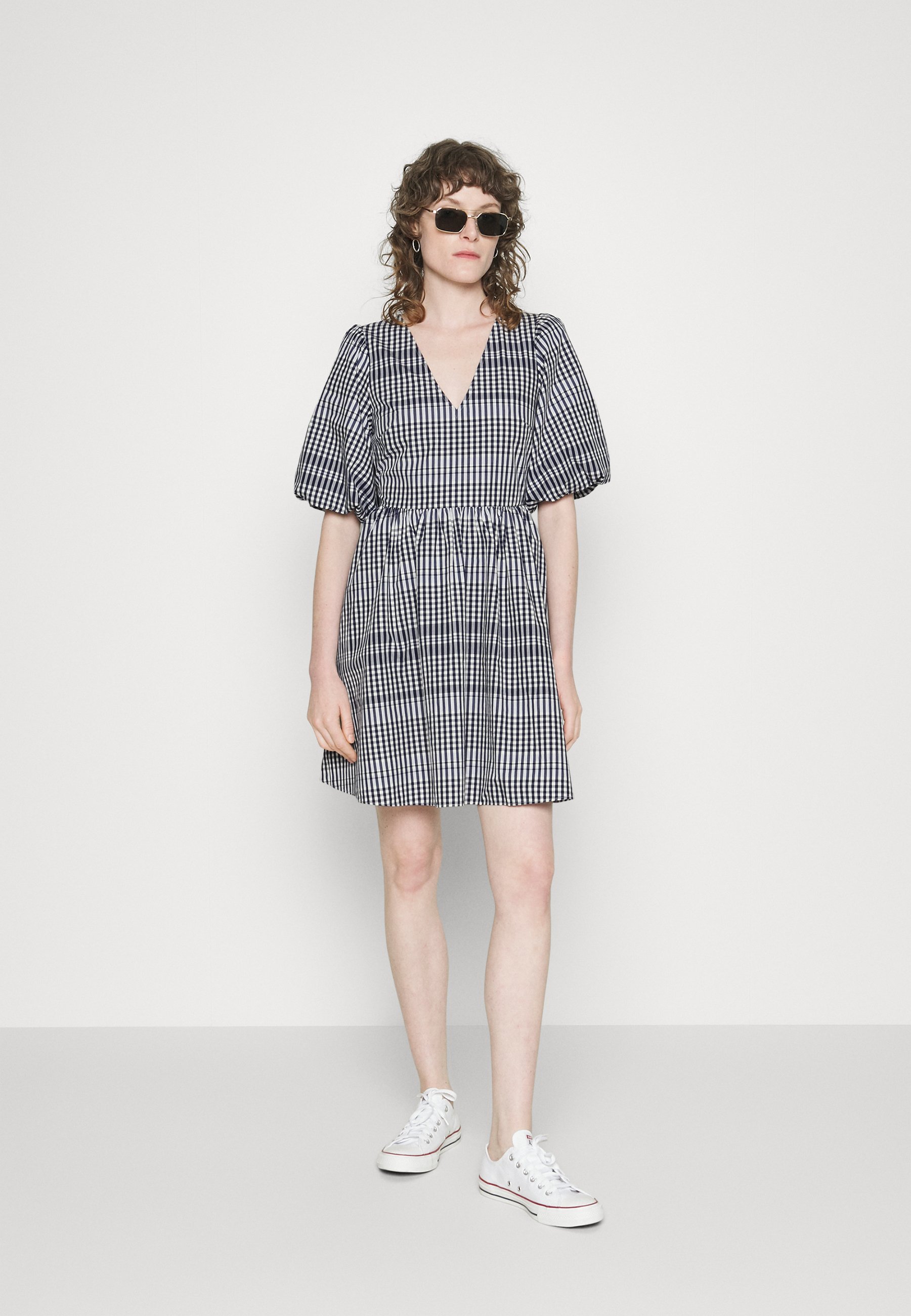 Madewell MINI PUFF SLEEVE RETRO DRESS 