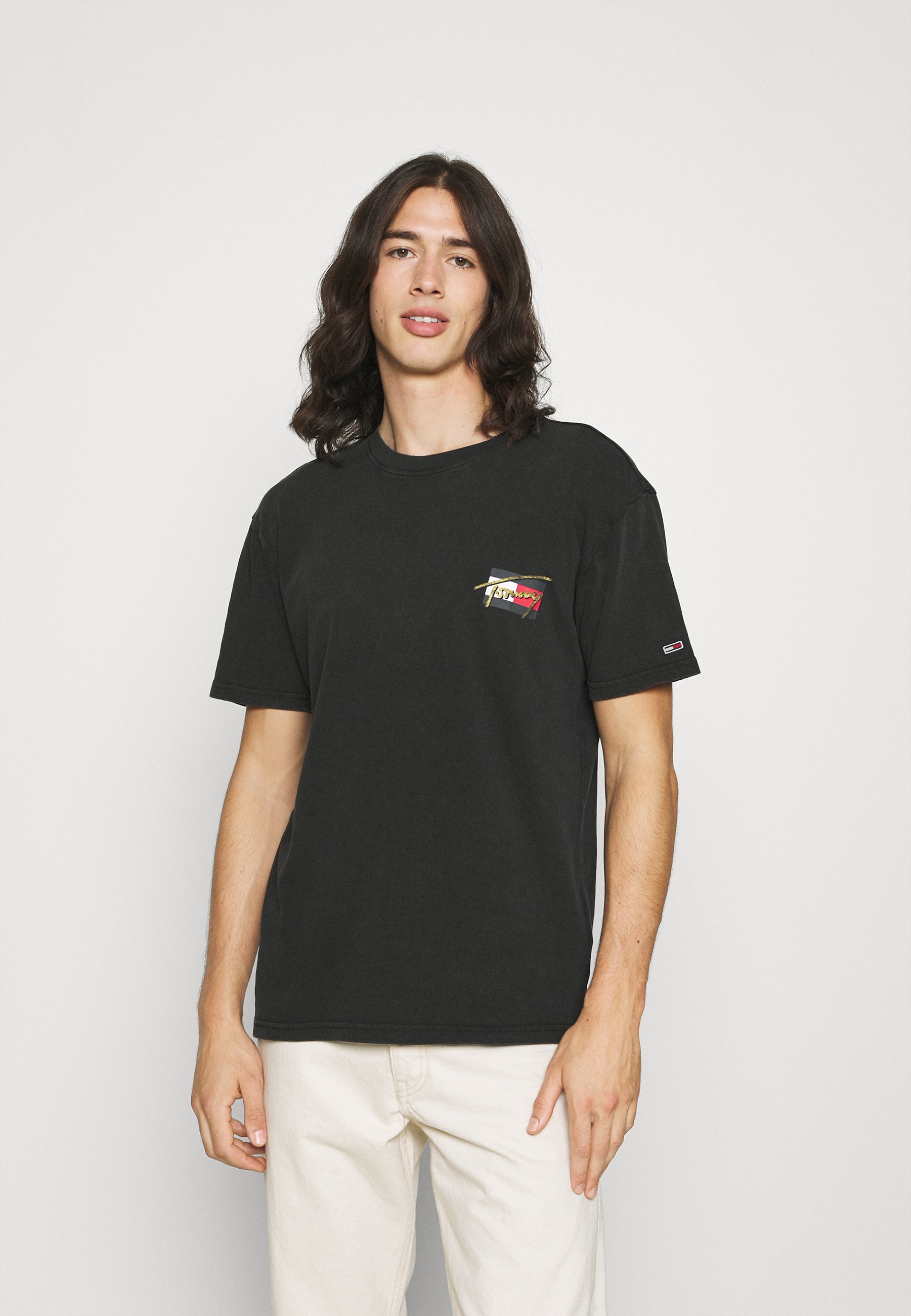 Tommy Jeans VINTAGE CIRCULAR TEE UNISEX - T-shirt con stampa - black/nero -  Zalando.it