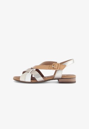 Gabor, 62.794. - Riemensandalette - braun multi
