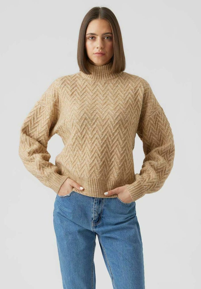 Vero Moda Striktrøje irish cream/beige Zalando.dk