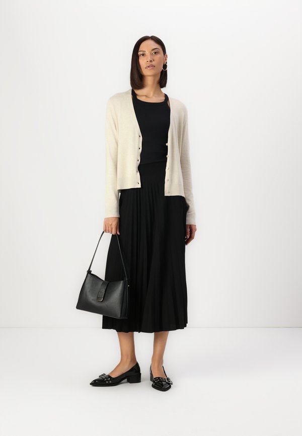 V NECK  - Cardigan - summer beige melange2