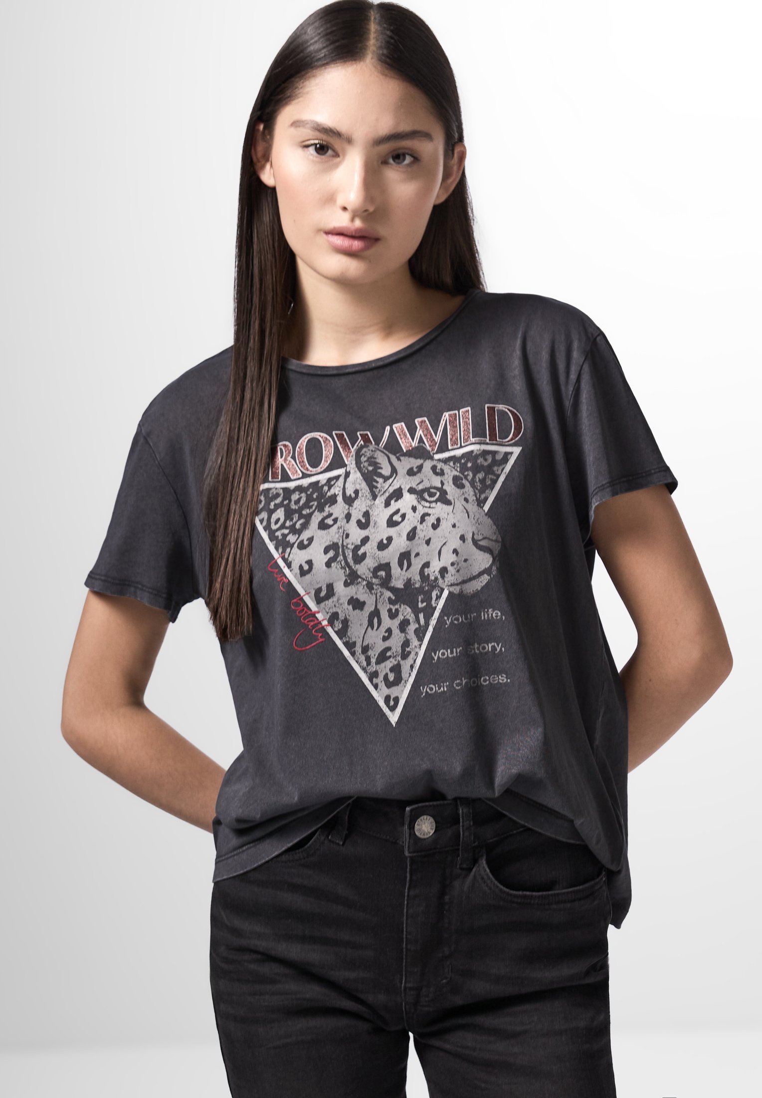 Maglietta Estiva Donna Street One Studio - Scollo A Barca, Volant Sulle Spalle, Modal E Cotone