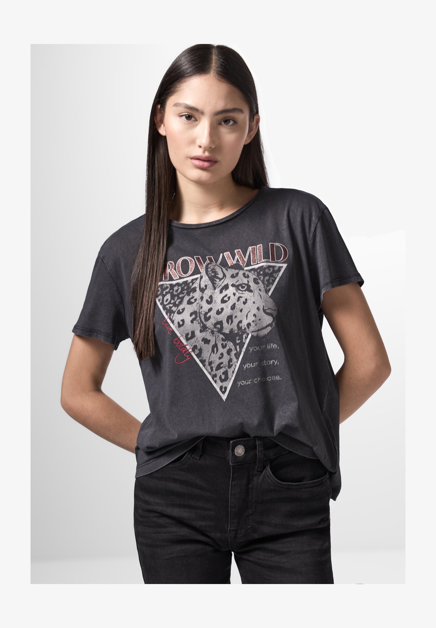 Maglietta Estiva Donna Street One Studio - Scollo A Barca, Volant Sulle Spalle, Modal E Cotone