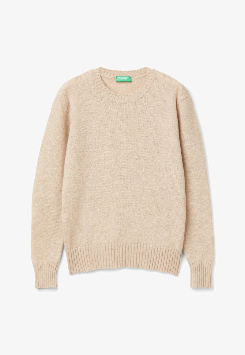 Sweter Color United Colors of Benetton SHETLAND - Sweter/beżowy - Zalando.pl