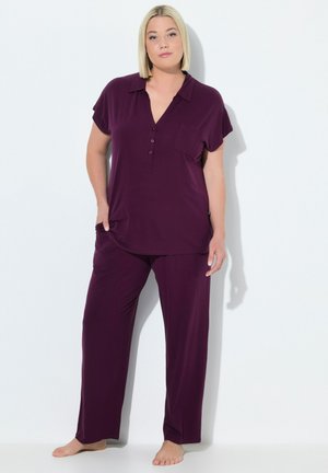 Ulla Popken SET - Pyjama set - grape red