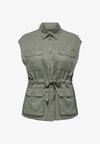 GILET CARZANZI GILET - Γιλέκο - smokey olive