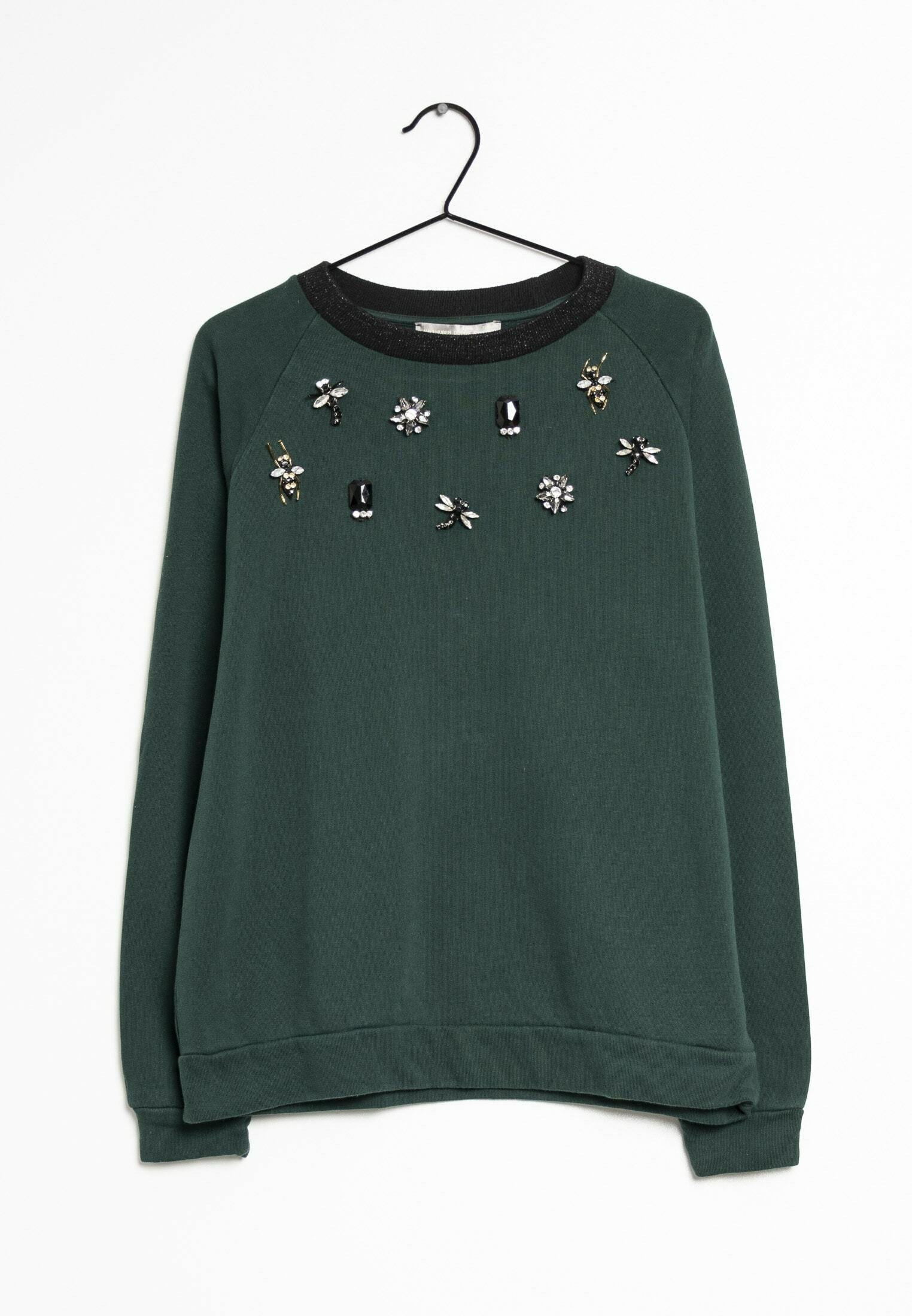 Hallhuber Pullover Grobstrickpullover Baumwolle Jacquard Pullover