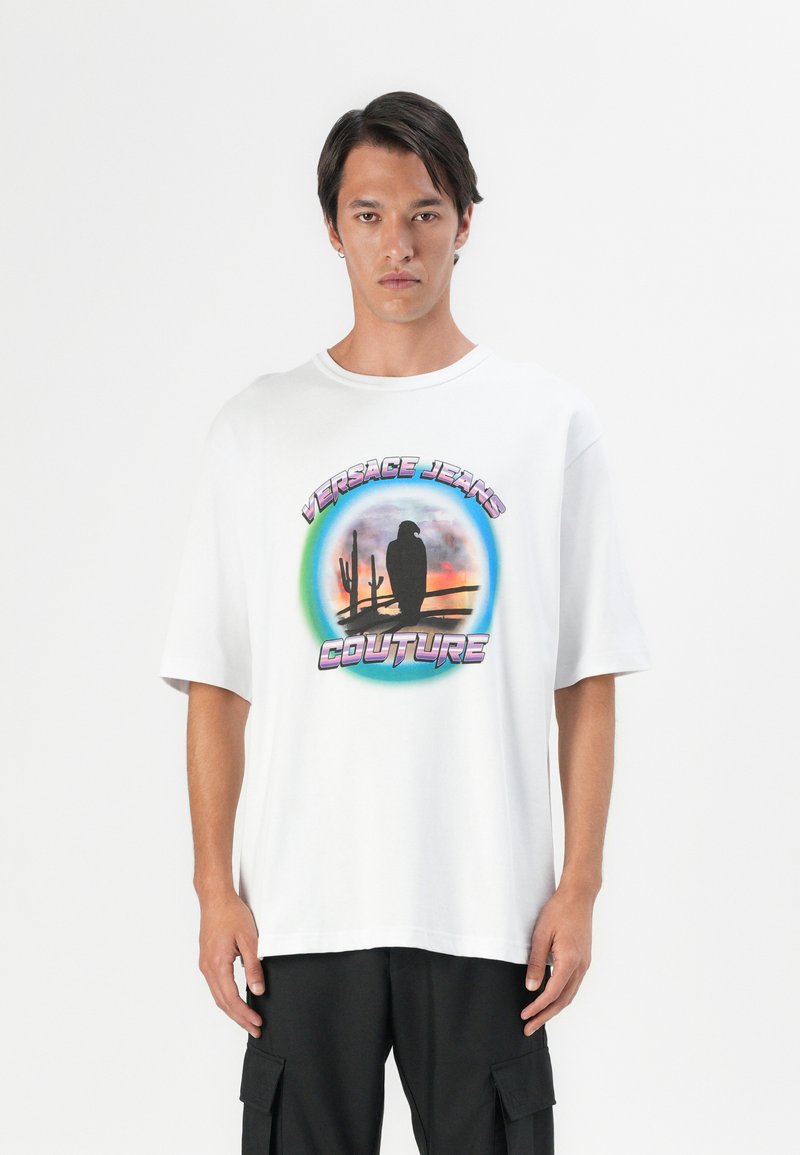 Versace Jeans Couture T-shirt print wit Versace Jeans Couture T-shirt print wit