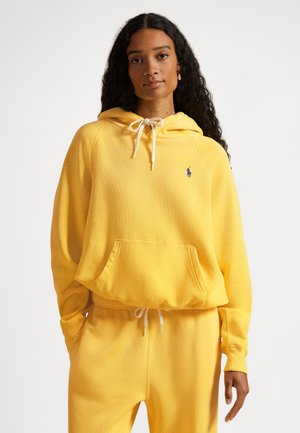 SHRUNKEN FIT FLEECE HOODIE - Sweatshirt - collegiate yellow