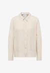LONG-SLEEVE BLOUSE WITH SHIRT COLLAR MADE OF LINEN - Chemisier - macadamia beige