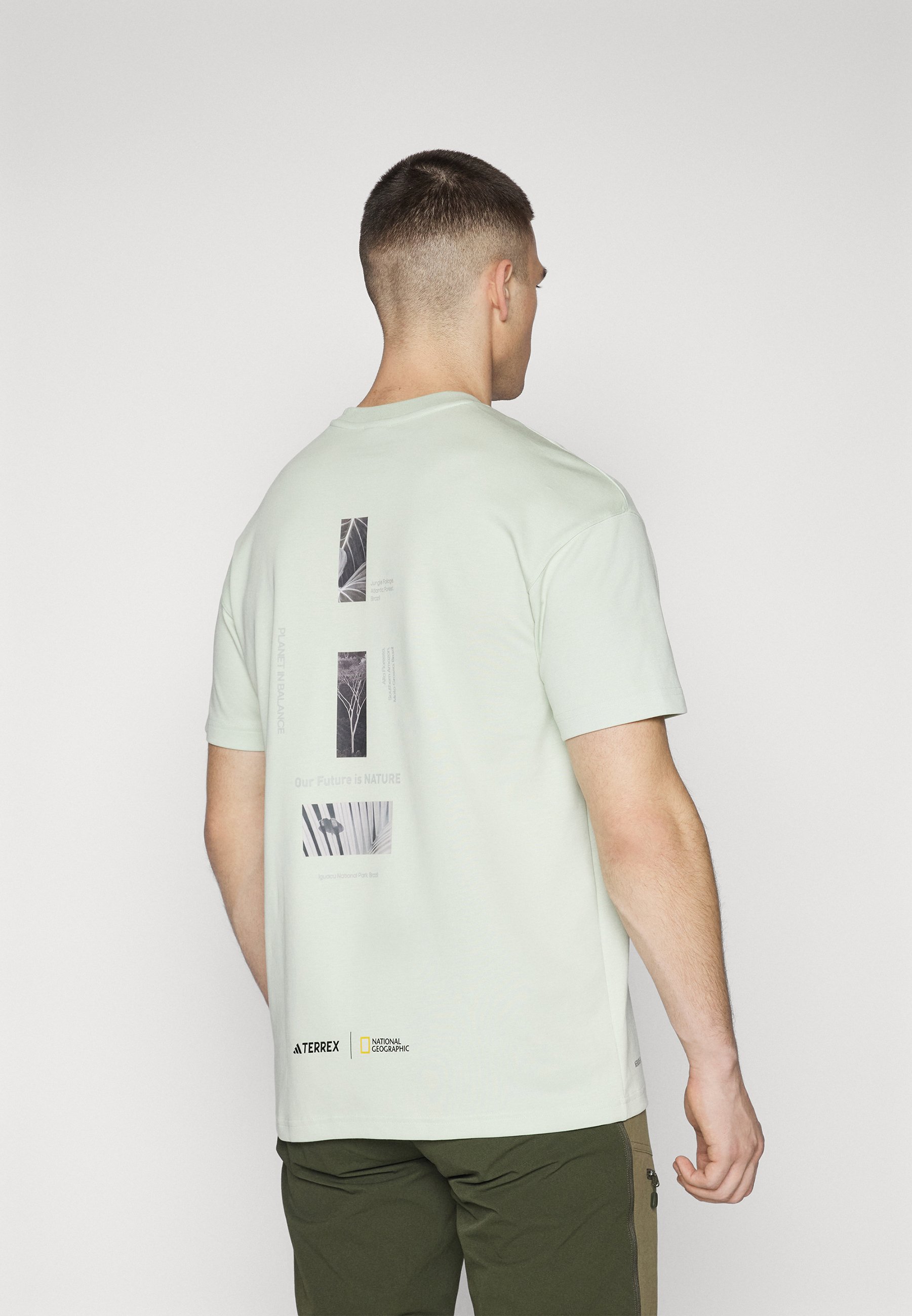 Adidas Terrex NATGEO - T-Shirt print - linen green/hellgrün 
