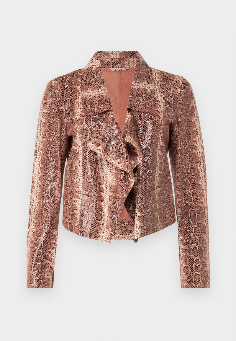 Emporio Armani Leren jas bruin Emporio Armani Leren jas bruin