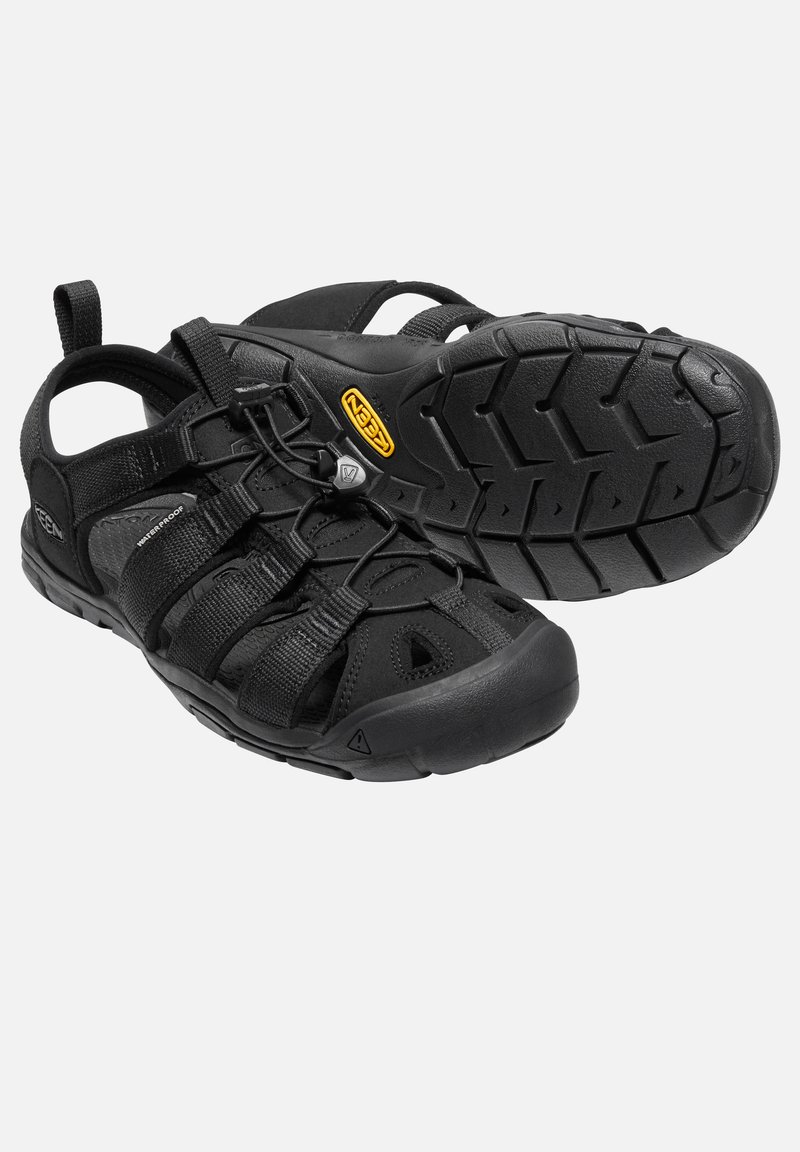 Sandales De Pêcheur KEEN Homme Taille 8 UK - Modèle SOLR, Noir/jaune - Occasion Très Bon état