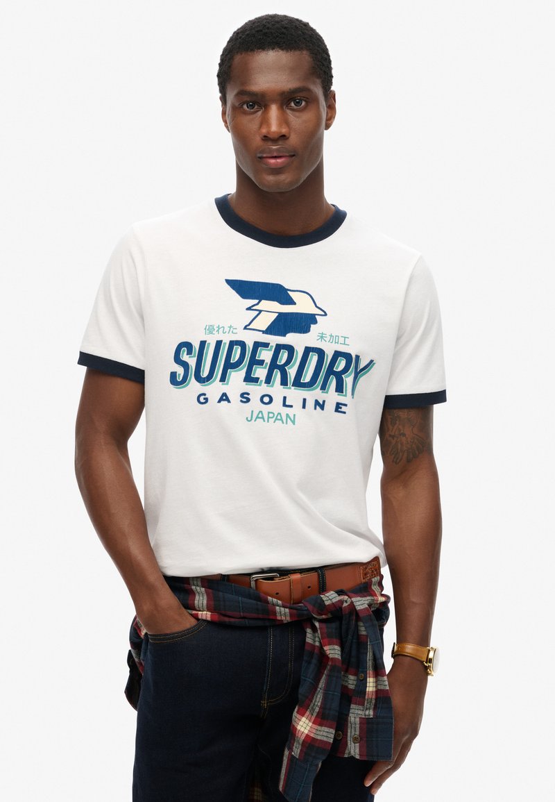 Superdry & Co MODERN INDUSTRY - Camiseta estampada - optic