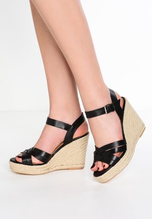 Sandalen met hoge hak - black